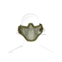 Halbmaske Stahlnetz - Steel Half Face Mask - OD - Olive...