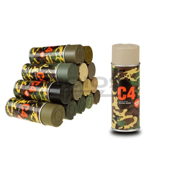 C4 Farbspray Mil Grade Color Spray - Graubeige (RAL1019)