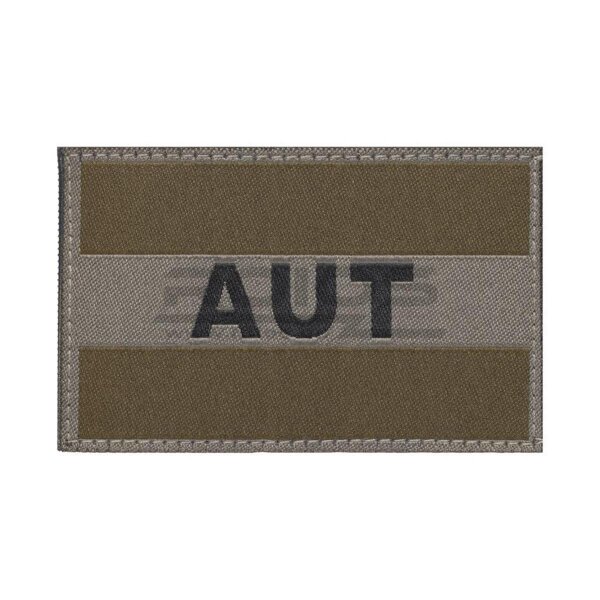 Austria Flag Patch - Österreich Flagge - Braungrau (RAL 7013) ÖBH