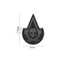 Assassin Skull Rubber Patch